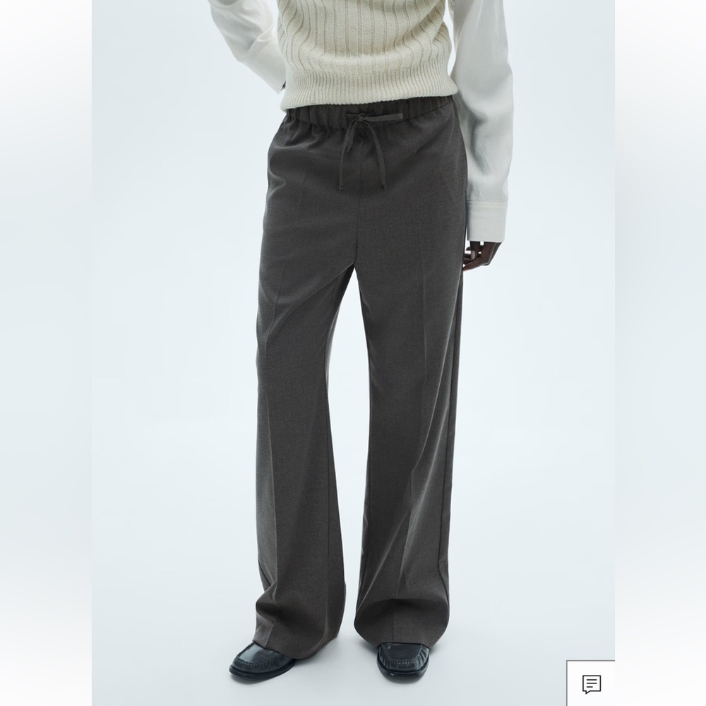 NWT Mango Charcoal Gray Trousers